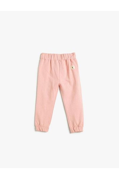 Koton Baby Girl Basic Jogger Sweatpants, Cotton with Elastic Waist
