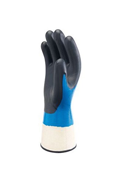 Showa - 377 Köpük Nitril Avuçiçi Çift Kat Kaplı Koruyucu Eldiven 9 numara