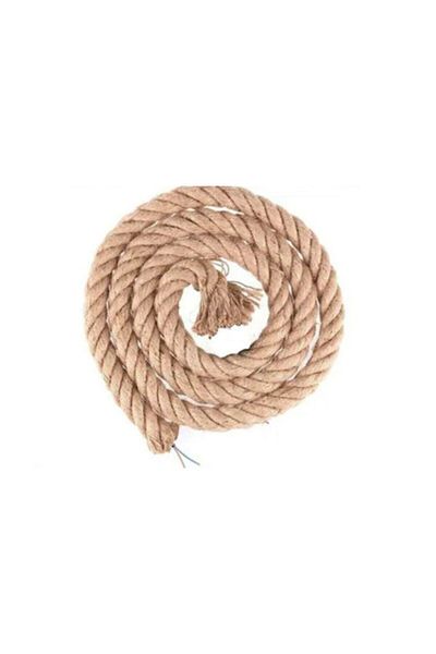 AhşapSepeti 5 Meter Jute Rope Cable - Pendant Lamp for Edison Bulb