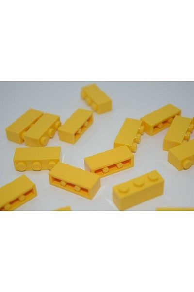 LEGO Accessory Custom MOC Creator Brick 1 x 3 Light Yellow Brick 4 pieces to send