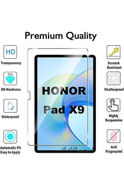m.tk moveteck Honor Pad X9 11.5 inç Tablet Cam Uyumlu Nano Esnek Tam Kaplar Ekran Koruyucu Kırlmaz Cam Pad X9 Cam
