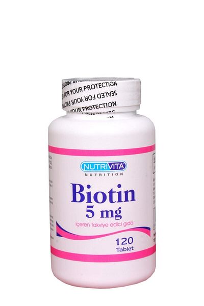 Nutrivita Nutrition Nutrivita Biotin 5 Mg 120 Tablets