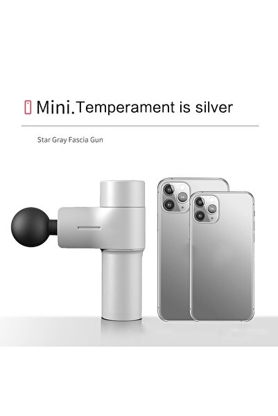 4 Farklı Başlıklı Şarjlı Kas Ve Vücut Mini Masaj Tabancası