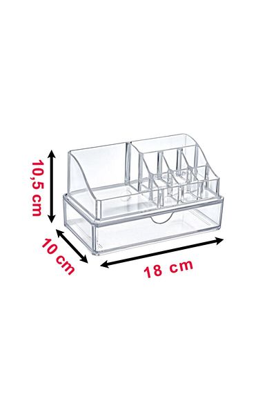 Lira Pyramid Drawers Cosmetic Makeup Organizer Organizer