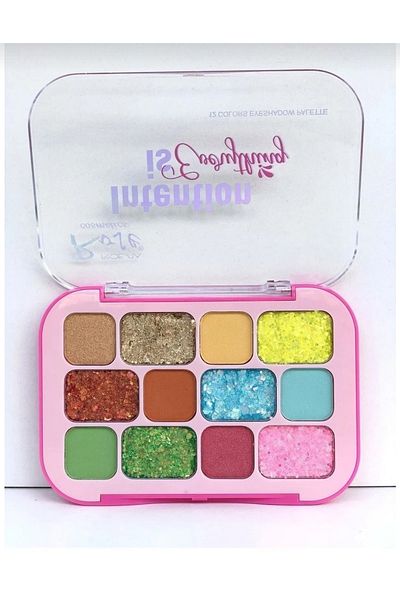 ASTER BEAUTY 12-Piece Glitter Eyeshadow Palette