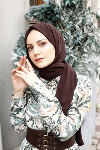 Venzecom Venze Medina Silk Shawl Brown Color