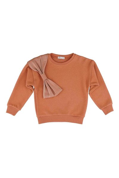 best kids Girl's Tile Bow Detailed Sweatshirt