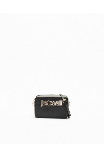 Just Cavalli Crossbody Bag Polyester in Black | Lyst