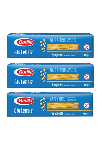 Barilla Glutensiz Spagetti Spahhetti Çubuk Makarna 400 gr X 3 Adet
