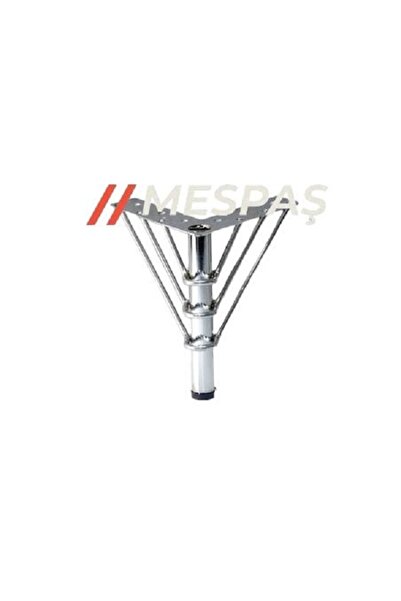 Mespaş 18 Cm Venus Model Mobilier din metal cromat, dulap, canapea, picioare pentru unitate TV (4 bucăți)