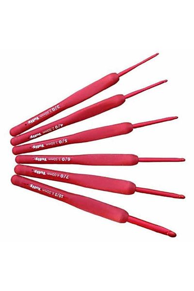 Tulip Κόκκινο βελονάκι Etimo Red Silicone Handle 3,25 mm (1 Τεμάχιο)