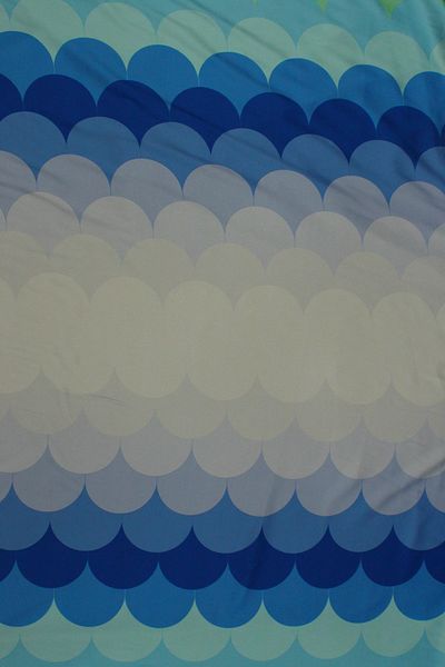 SARDO KUMAŞ Cloud Pattern Digital Printed Viscose Satin Fabric Double Width 1.50 cm