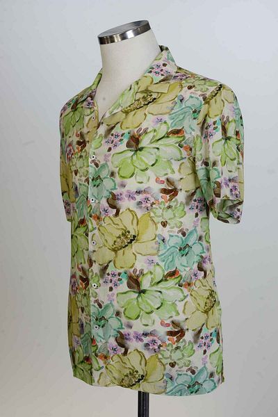 Paul Martin Canadian 50% Cotton, 30%Viscose, 20%, Digital, Patterned, Men's Shirt PM3514R01