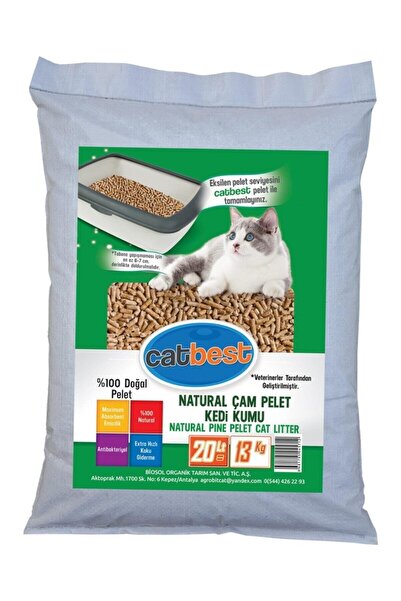 agrobit cat Catbest Cat Pellet Çam Peleti Kedi Kumu 20 Lt Pelet En Iyi Kedi B...