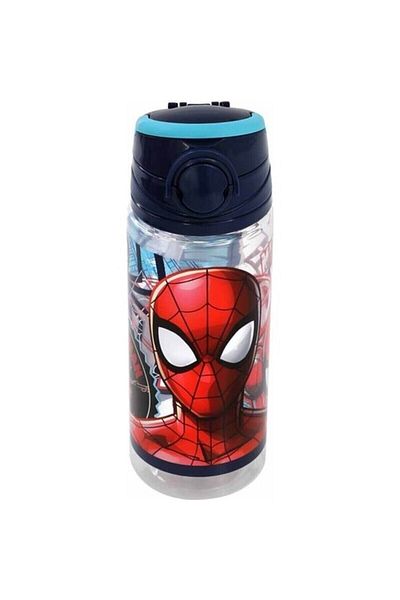 SPIDERMAN PLASTIC FLASK 500ML TORN W2