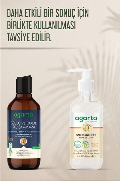 Agarta Shiny and Strong Hair Shampoo - X 2 Pieces