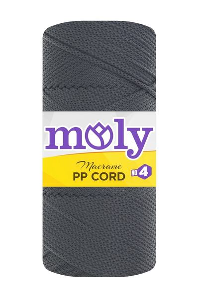 Moly Κορδόνι Μακραμέ Μόλυ 1.40 χιλιοστών (069 Σκούρο Γκρι-2)