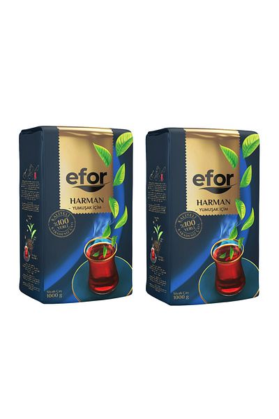 Efor Harman Tea 1 Kg Set of 2 - Bulk Black Soft Tea