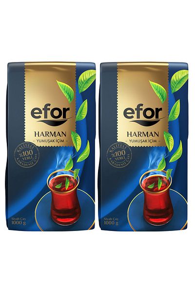 Efor Harman Tea 1 Kg Set of 2 - Bulk Black Soft Tea