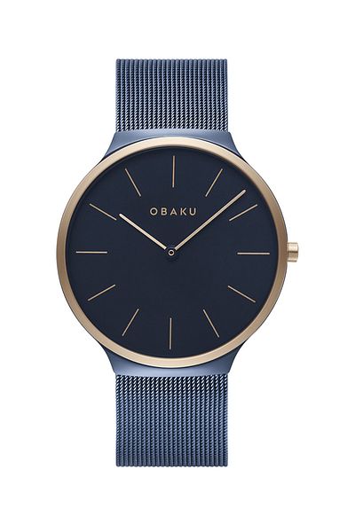 Obaku Denmark V240GXSLML Quartz Sapphire Crystal 40 mm Men's Wristwatch