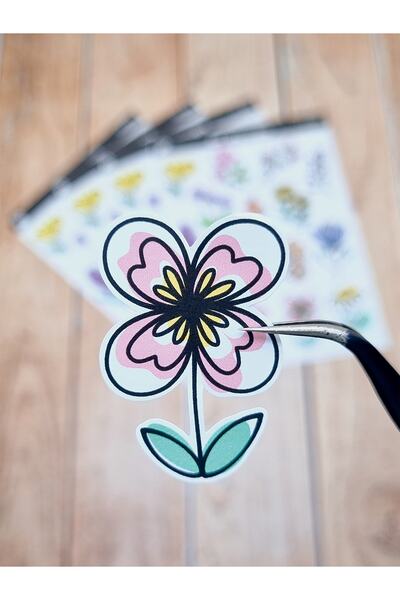 AR Sticker - Set de autocolante pentru laptop, notebook, telefon, tabletă, cu tematică florală și frunze