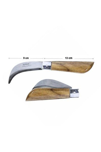 BAYRAM Grafting Knife Vineyard Knife Stainless Walnut Grafting Knife 22 cm No:3