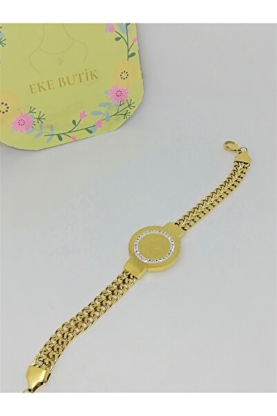 EKE BUTİK ÇELİK TUĞRA DETAYLI LİRALI BİLEKLİK