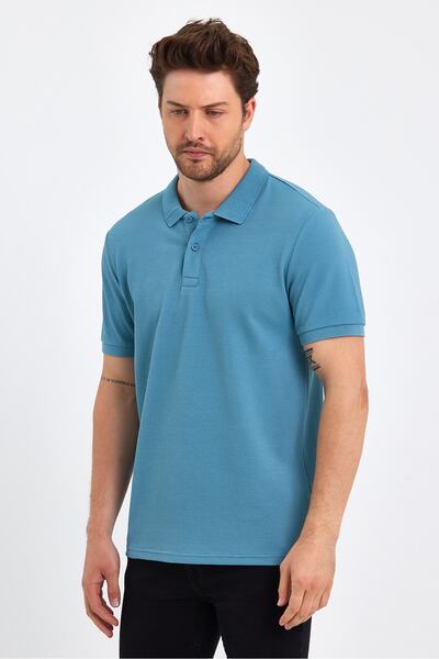 UOMOPARK Μπλουζάκι 2326 Model Polo με κοντό μανίκι