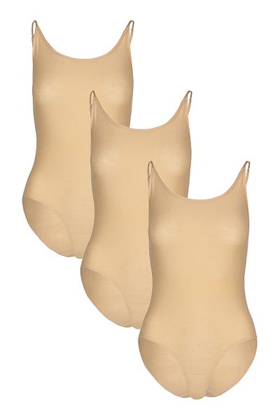 UygunHep 3-Piece Women's Rope Strap Hooked Snap Bodysuit