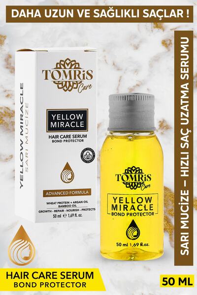 TOMRİS CARE Sarı Mucize Dökülme Karşıtı Hızlı Saç Uzatma Serumu 50 Ml