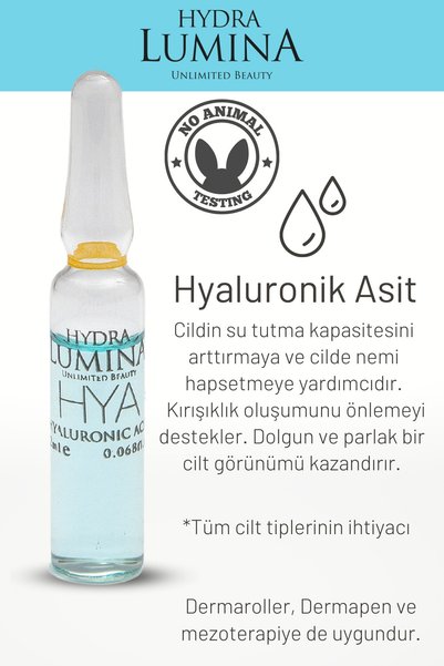 HYDRA LUMINA Hya Hyaluronik Asit Cilt Bakım Ampulü - 6 Adet