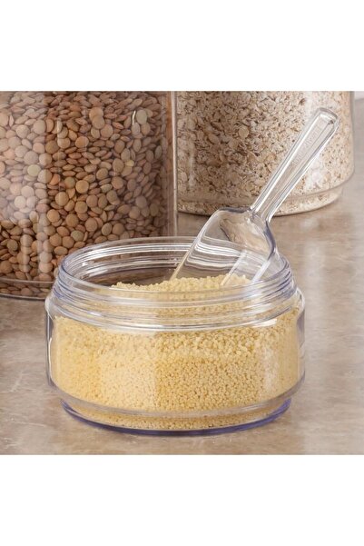 Comprox Set of 4 Food Shovel Crystal, Flour, Sugar, Food Feed, Pulses, Detergent shovel, Measuring Shovel, shovel