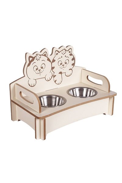 Patihomes Pati Homes Steel Bowl Cat Food and Water Bowl