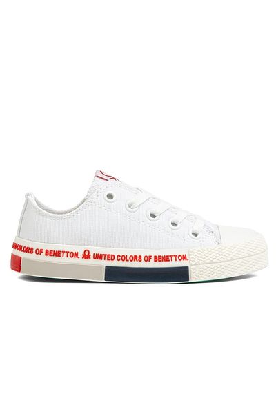 Benetton ® |   BN-70019 - Alb Roșu - Pantofi sport pentru copii