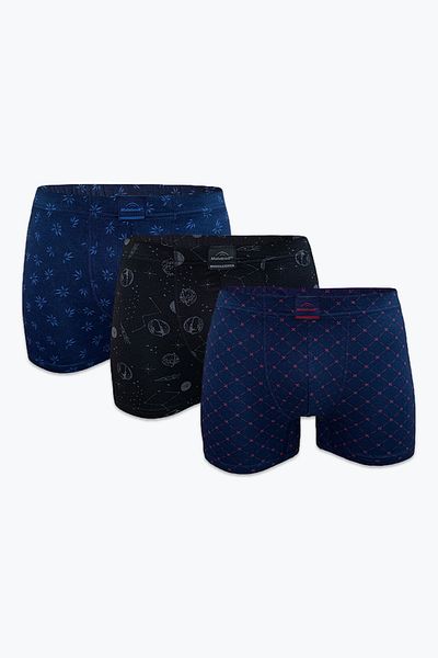 Malabadi Ανδρικά Boxer με σχέδια Modal 3 Τεμάχια 3m251