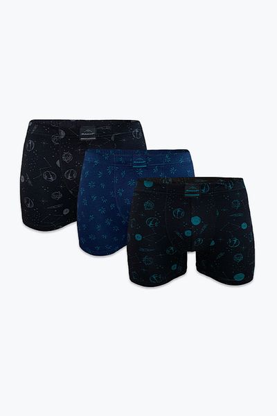 Malabadi Ανδρικά Boxer με σχέδια Modal 3 Τεμάχια 3m251