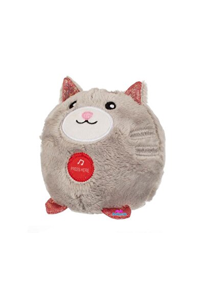hediyecik Cute Mini Cat Plush Toy with Voice 10 cm