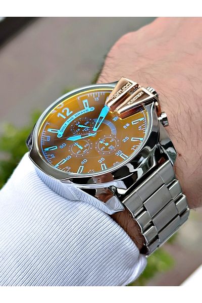 Ferrucci Colored Glass Men's Wristwatch