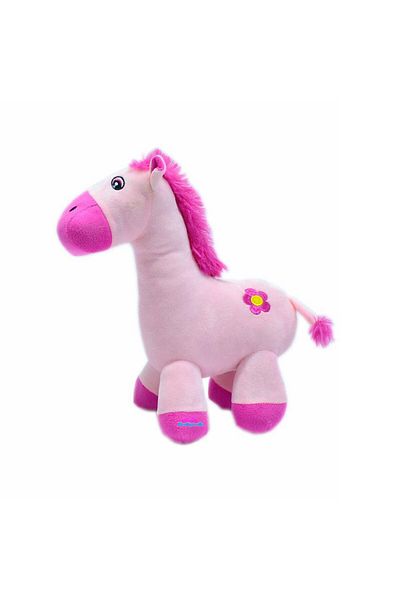 hediyecik Cute Toy Pink Plush Horse 30 cm