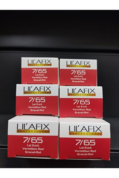 Lilafix Saç Boyası 7.65 Lal Kızılı 60mlx6 adet.,SAÇBOYASI1080016
