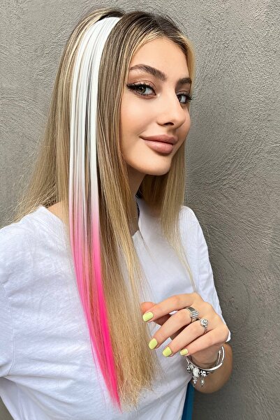 TAKIŞTIR Postă de păr laterală / 2 culori Ombre / 50 Cm