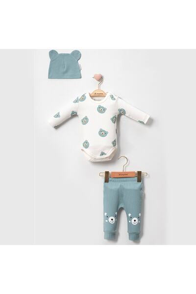 minicayzen 3-Piece Set with Teddy Bear Hat