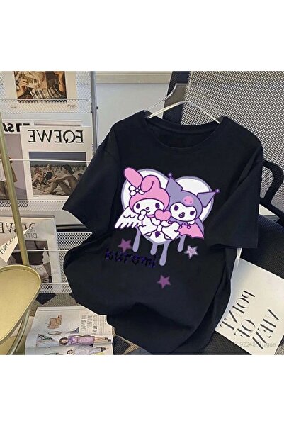 Rbgstore Kuromi & Hello Kity Anime T-SHIRT