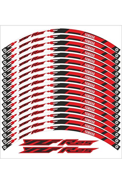 MOTOSEPETİM YAMAHA YZF R25 JANT ŞERİDİ KIRMIZI RENK