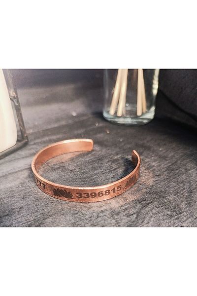KAVELE 100% Pure Copper Number Section Bracelet