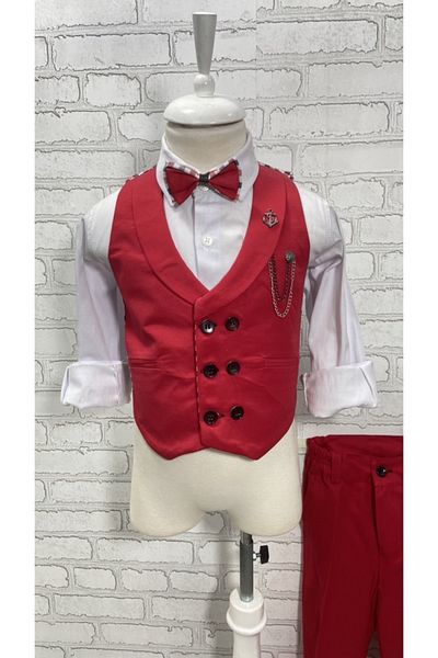 HAYTA Vest Suit Shirt Set