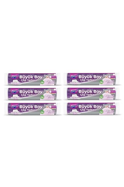 Parex Drawstring Garbage Bag White Soap Scented Large 10 x 6 Pieces