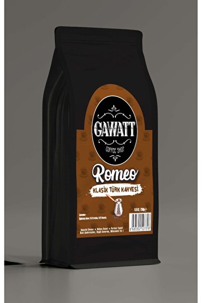 Gawatt Romeo: Klasik Türk Kahvesi 250 gr (%75 Arabica %25 Robusta)