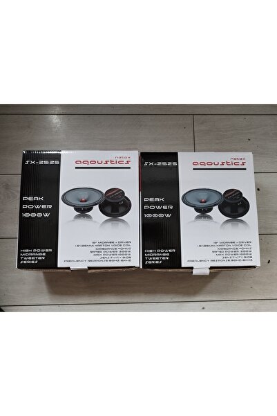 NETEX AQOUSTİCS AQOUSTİCS 25 CM 1000 W 200 RMS KURŞUN GÖBEK MİDRANGE TAKIMI(2 ADET)