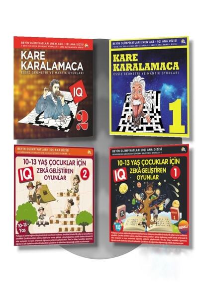 Ekinoks 10-11-12-13Yaş veÜzeri DÜŞÜNEN İNSANLAR İçin IQ Zeka GeliştirenAKIL OYUNLARI 4Kitap,Lüks,KargoBEDAVA